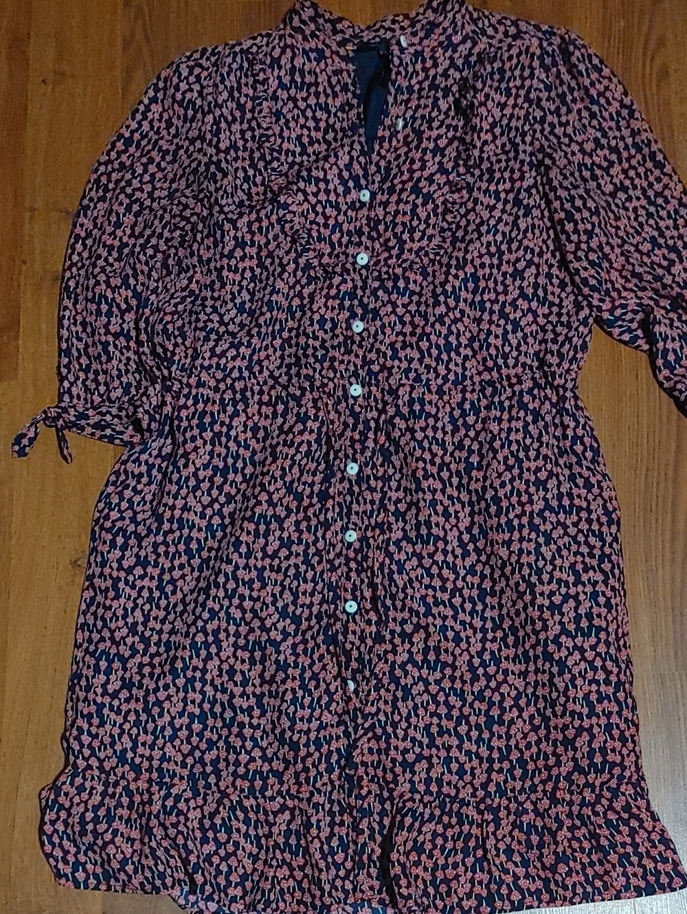 Tommy Hilfiger Midi Button-Front Dress As MED